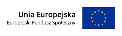 Grafika przedstaweia logo europejskiego funduszu społecznego