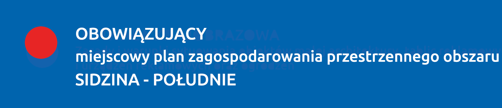 Obowiązujący plan SIDZINA - POŁUDNIE