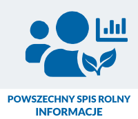 Przycisk odsyłający do strony zawierającej informacje o spisie rolnym.