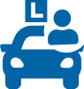 Ikona samochodu z literą L