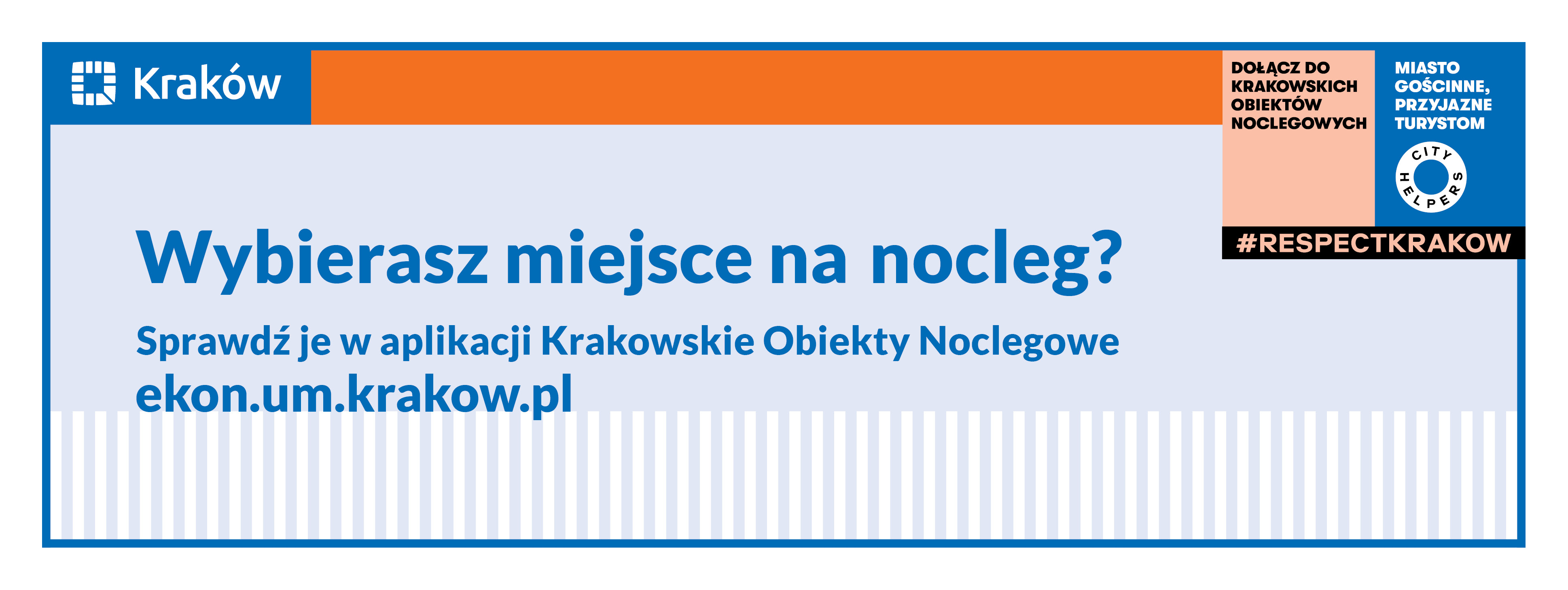 Baner informujący o aplikacji webowej ekon.um.krakow.pl