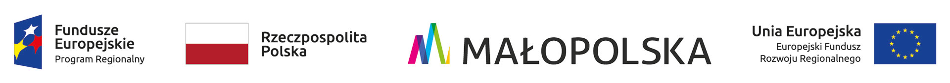 grafika przedstawia logo Regionalnego Programu Województwa Małopolskiego z flagą Rzeczpospolitej Polski