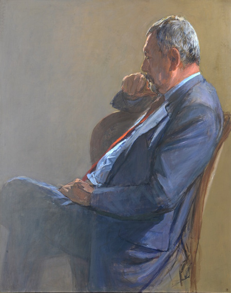 Portret Jacka Majchrowskiego autorstwa Andrzeja Okińczyca fot. Wiesław Majka, UMK