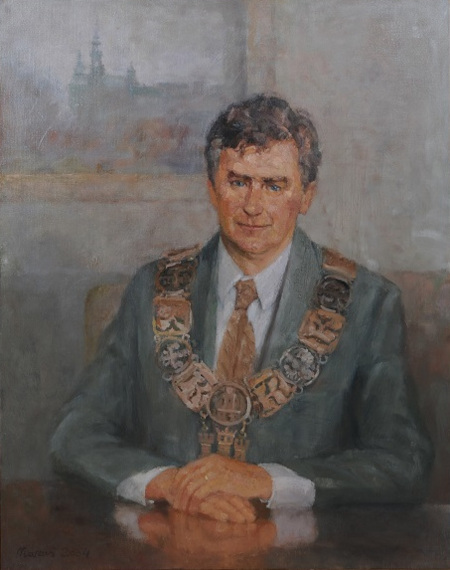 Portret Andrzeja Gołasia autorstwa Stanisława Mazusia fot. Wiesław Majka UMK