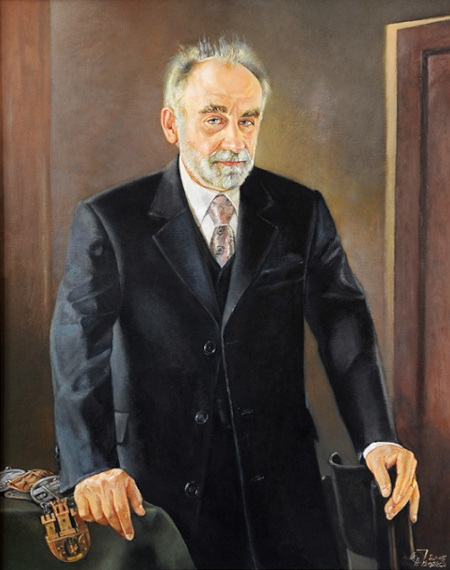 Portret Krzysztofa Bachmińskiego autorstwa Jana Chrząszcza fot. Wiesław Majka, UMK