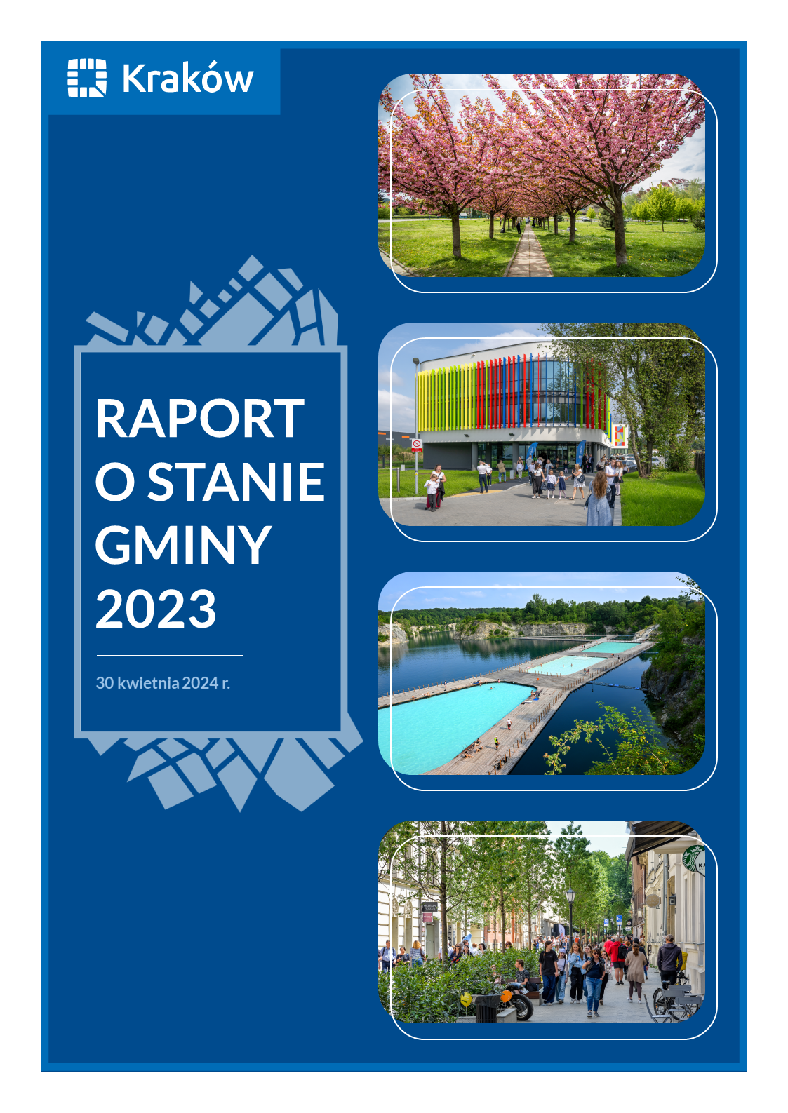 Okładka Raportu o stanie Gminy za 2023 rok
