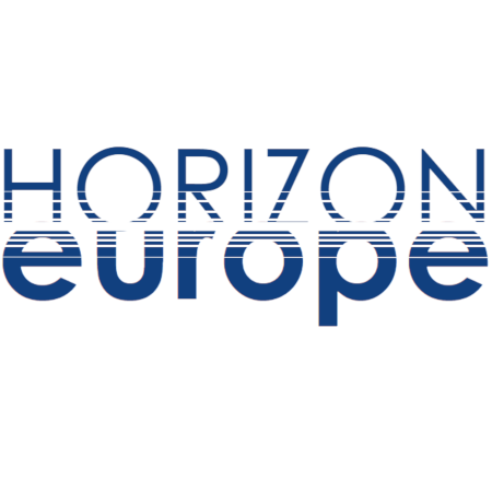 Grafika przedstawia logo programu Horyzont Europa