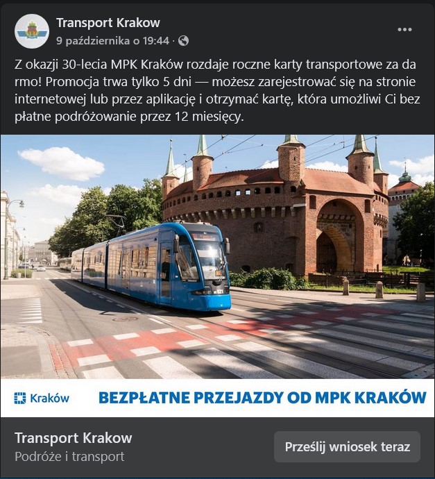 oszustwo na stronie MPK