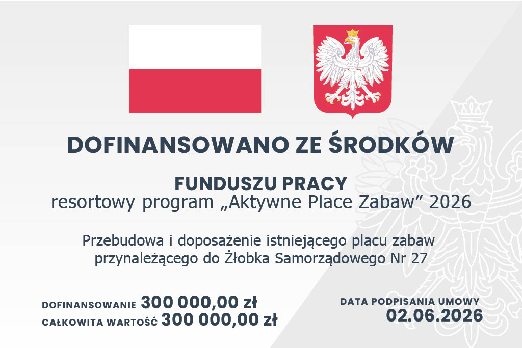 Program Aktywne place zabaw 2026